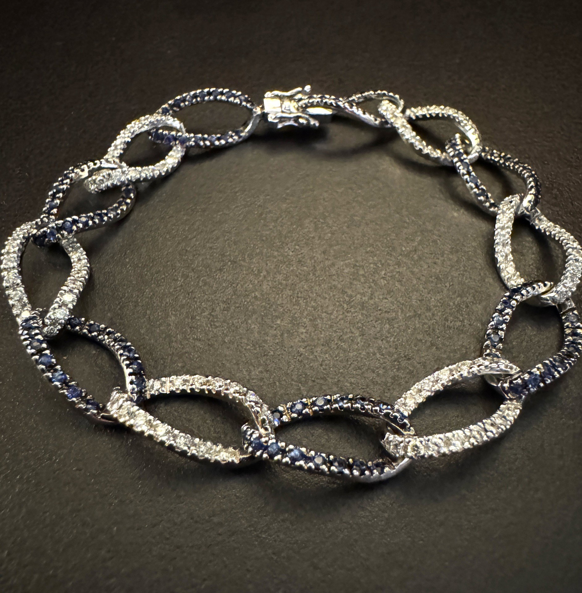 Pulsera con Zafiros y Diamantes